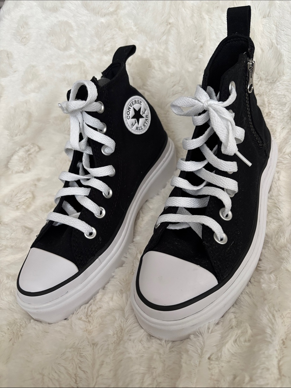 Converse Kids Black and White Chuck Taylor All Star High Top Sneakers